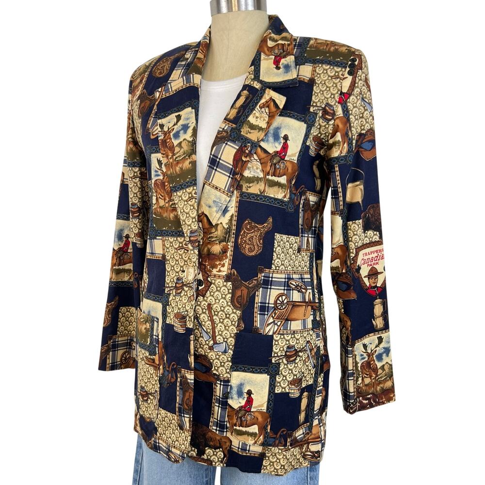 Women's Vintage Gregory Designs Western Canadian Park Trappers Blazer Jacket (S)